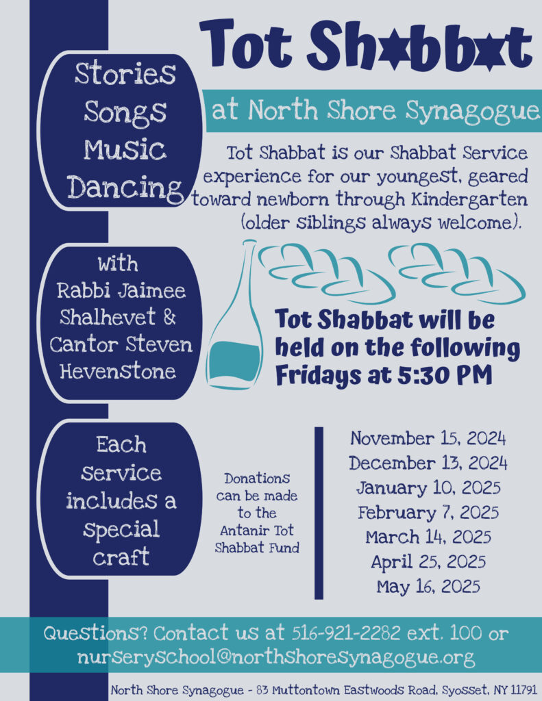 Tot Shabbat Schedule
