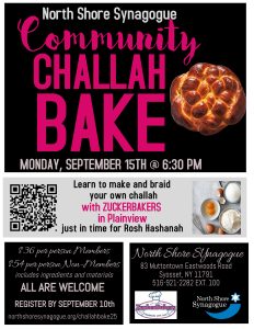 Community Challah Baking with Zucker Bakers